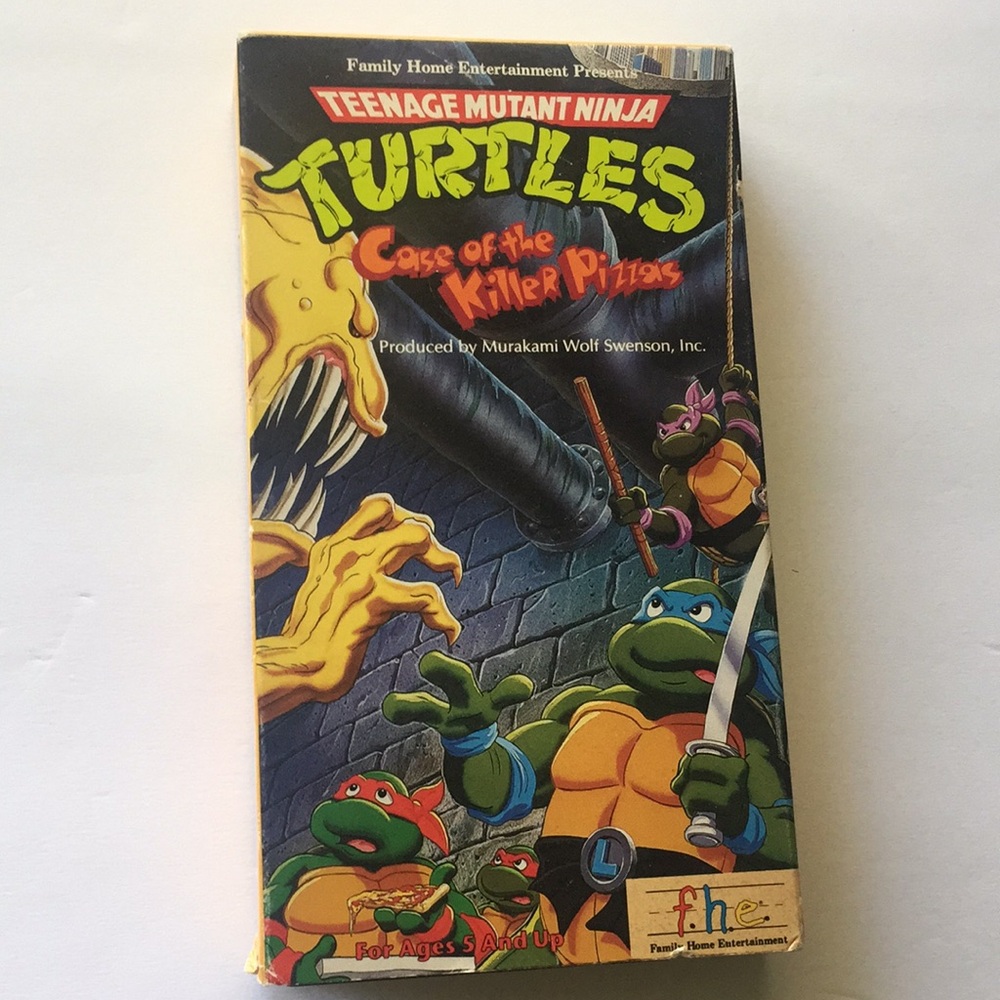 5/$15 teenage mutant ninja turtles vhs